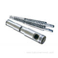 Conical twin screw and barrel with sleeve